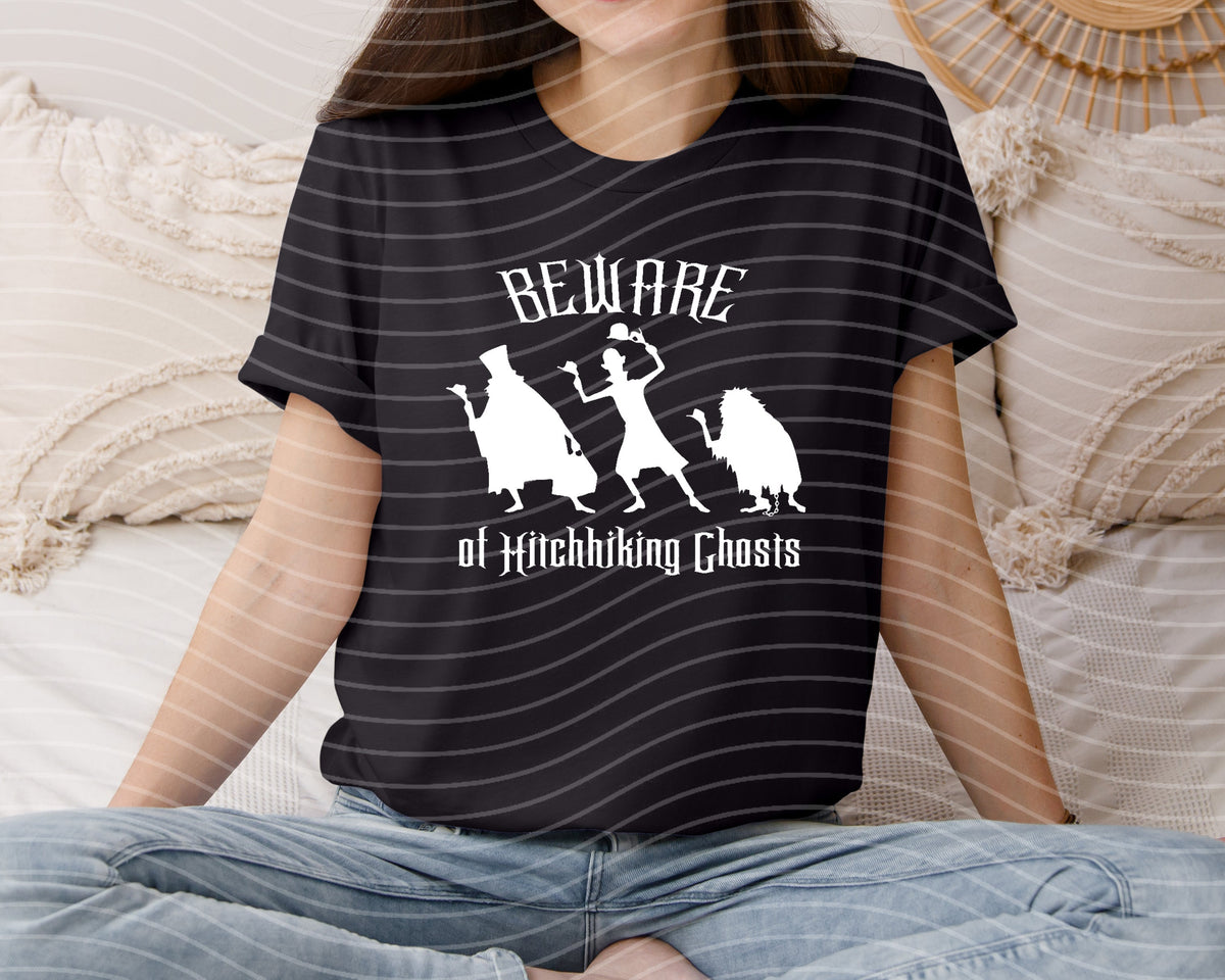 Beware of Hitchhiking Ghosts Graphic Tee product image 1