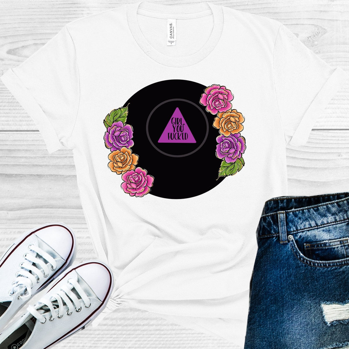 Magic 8 Ball Girl You F***ed Graphic Tee product image 1