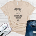 Sorry I Can't, I Have Plans With My Cat Graphic Tee product image 1