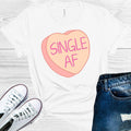 Single AF Conversation Heart Valentine Graphic Tee product image 1