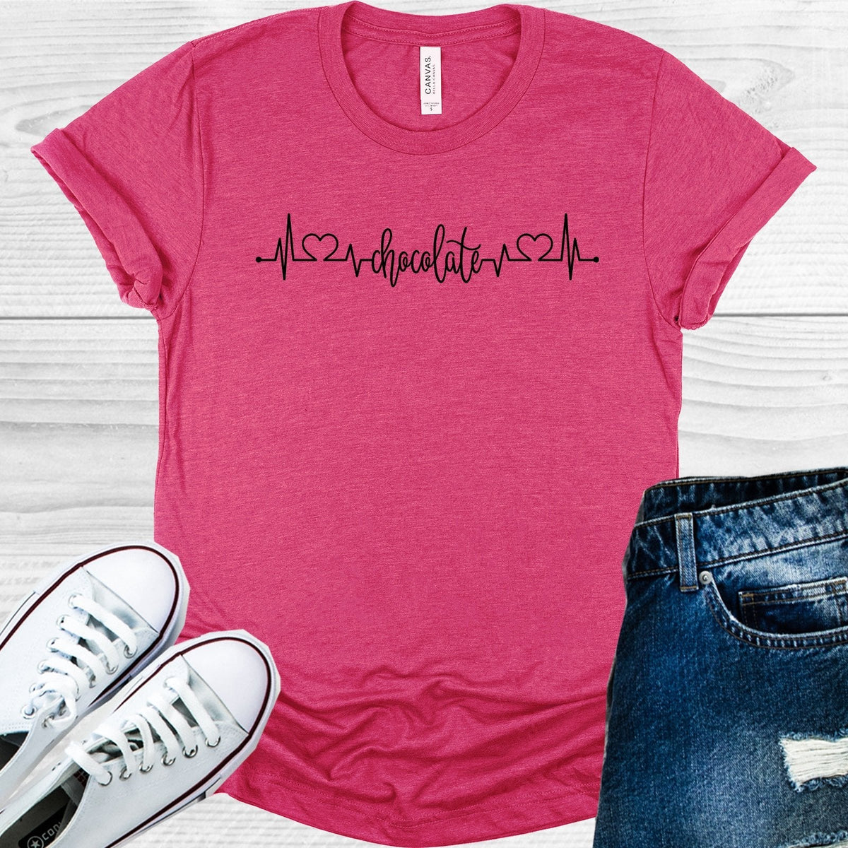 Chocolate Heartbeat Graphic Tee product image 1