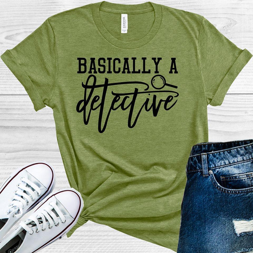 Basically a Detective Graphic Tee product image 1