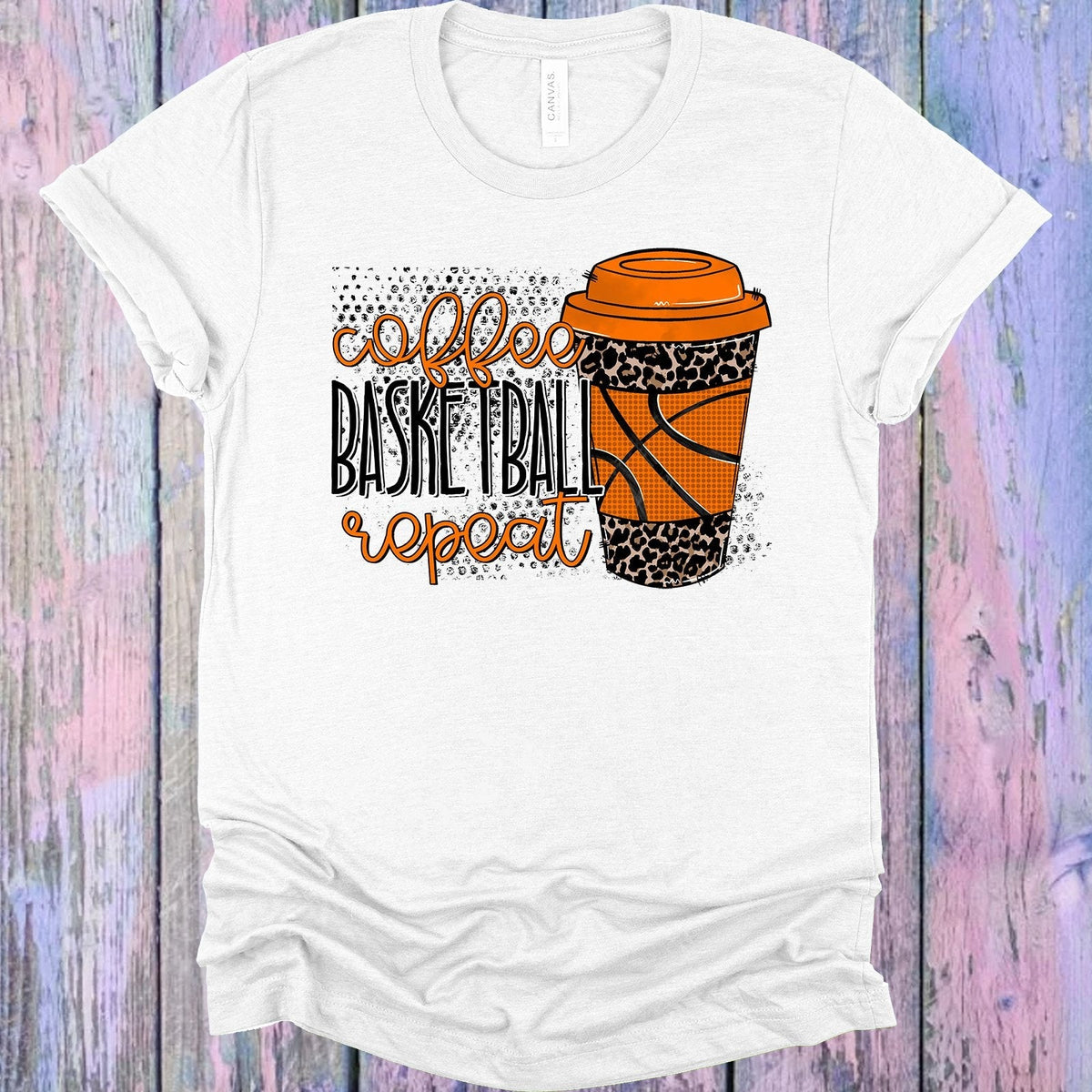 Coffee Basketball Repeat Graphic Tee product image 1