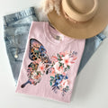 Leopard Floral Butterfly Graphic Tee product image 1