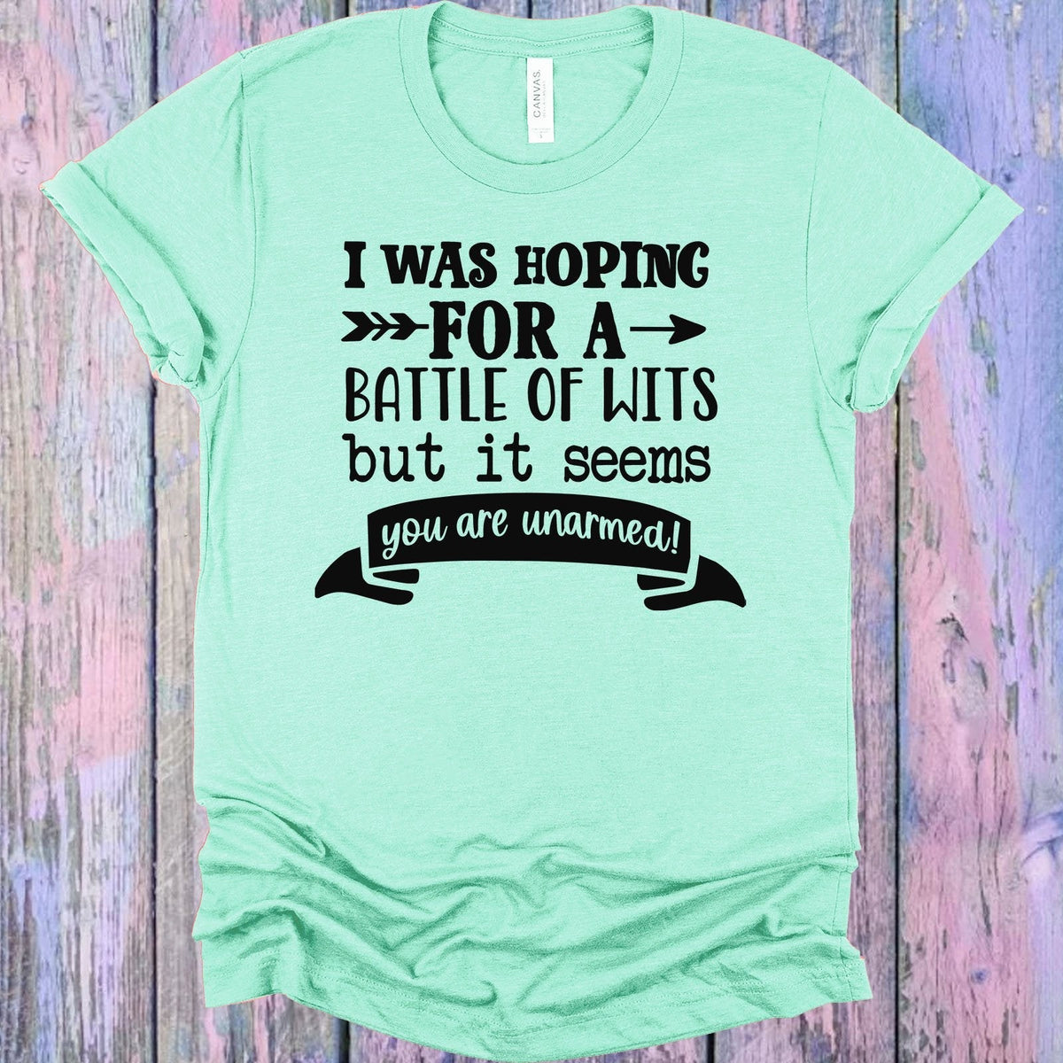 I Was Hoping for a Battle of Wits Graphic Tee product image 1