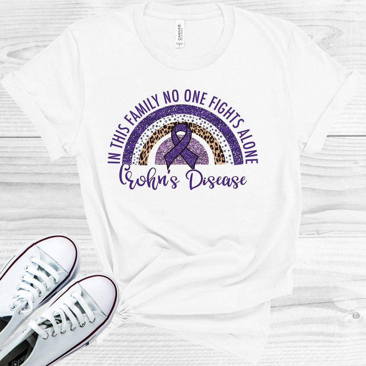 In This Family No One Fights Alone Chron's Disease Graphic product image 1