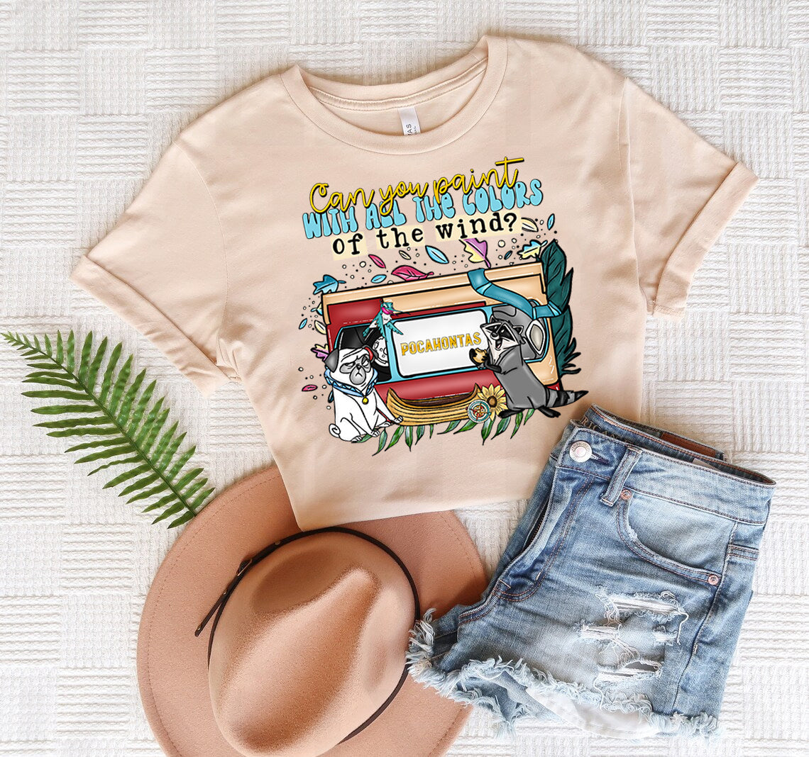 Can You Paint with All the Colors of Wind Graphic Tee product image 1