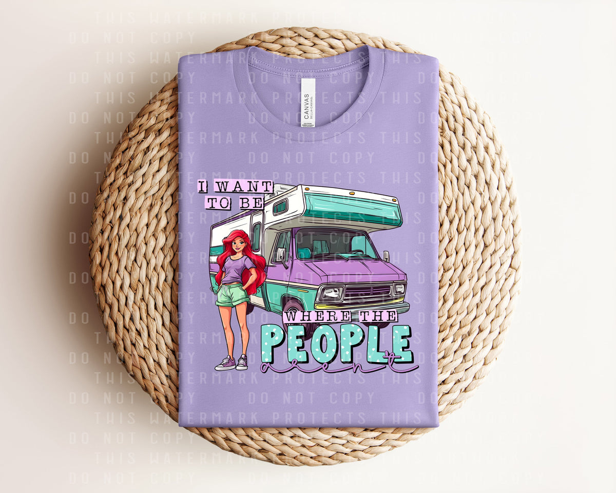 I Want to Be Where the People Aren't Graphic Tee product image 1