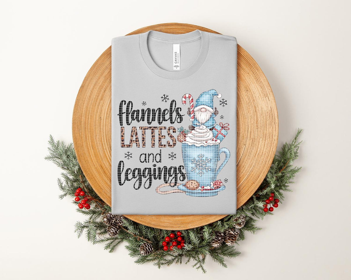 Flannels Lattes and Leggings Graphic Tee product image 1