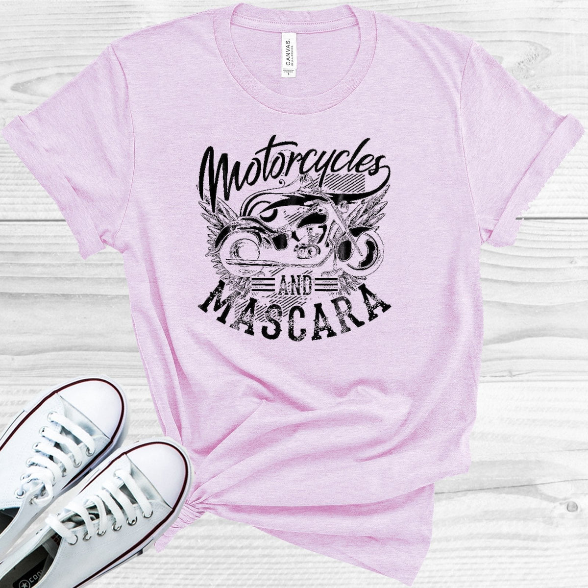 Motorcycles and Mascara Graphic Tee product image 1