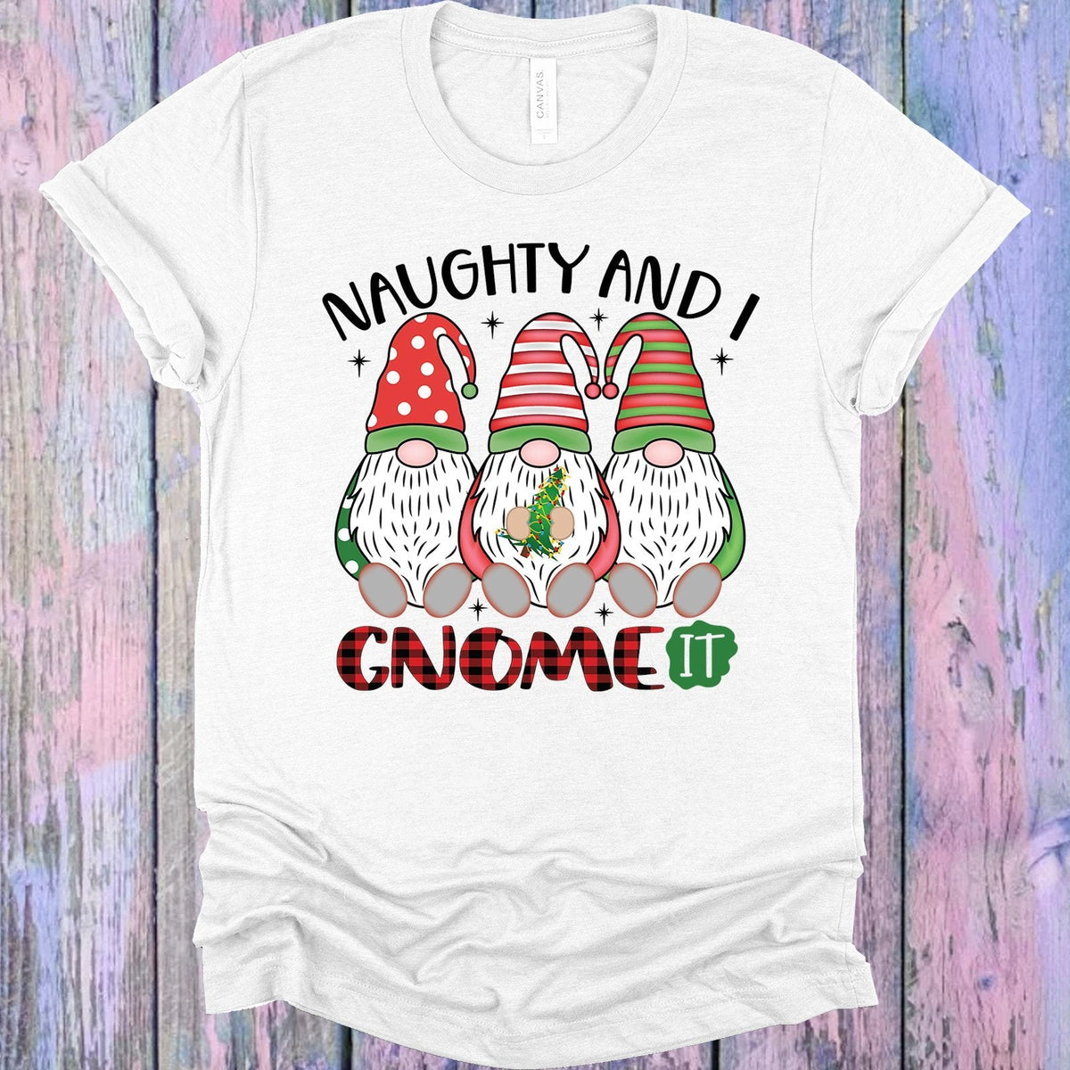 Naughty and I Gnome It Graphic Tee product image 1