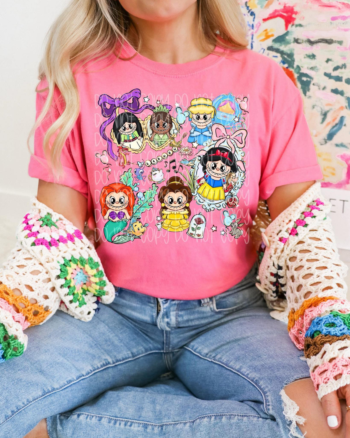 Labubu Princesses Locket Graphic Tee product image 1