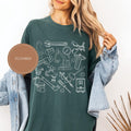 Plumber Doodle Icons Graphic Tee product image 1