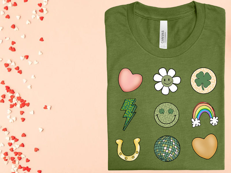 St Patricks Icons Graphic Tee product image 1