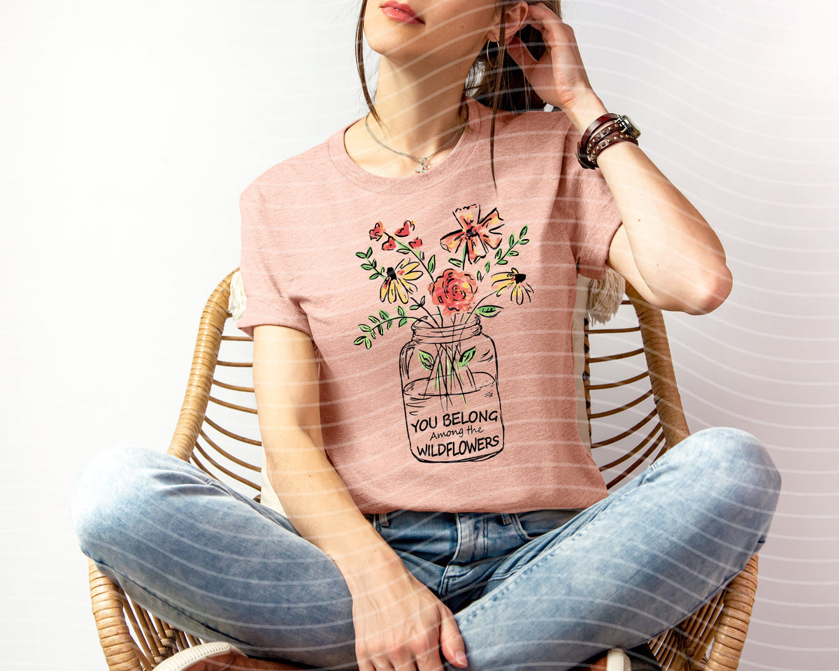 You Belong Among the Wildflowers Graphic Tee product image 1
