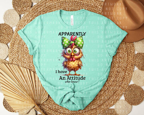 Apparently I Have an Attitude Graphic Tee product image 1