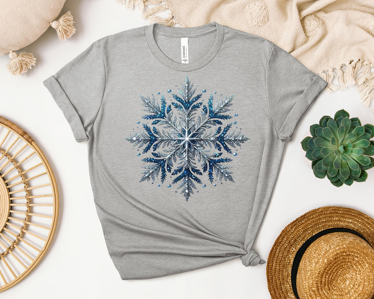Silver Snowflake Graphic Tee product image 1