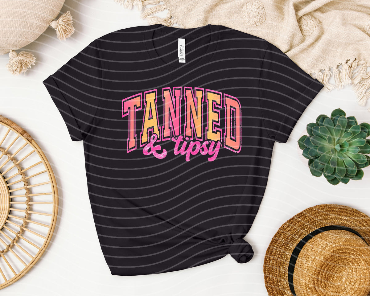 Tanned & Tipsy Graphic Tee product image 1