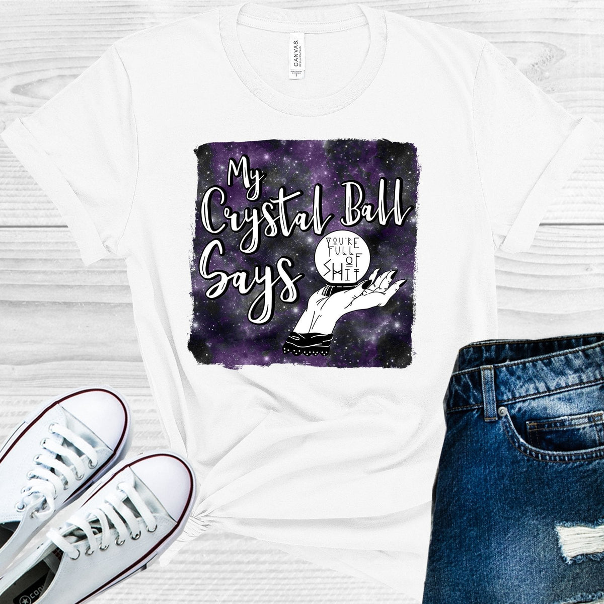 My Crystal Ball Says You're Full of S*** Graphic Tee product image 1