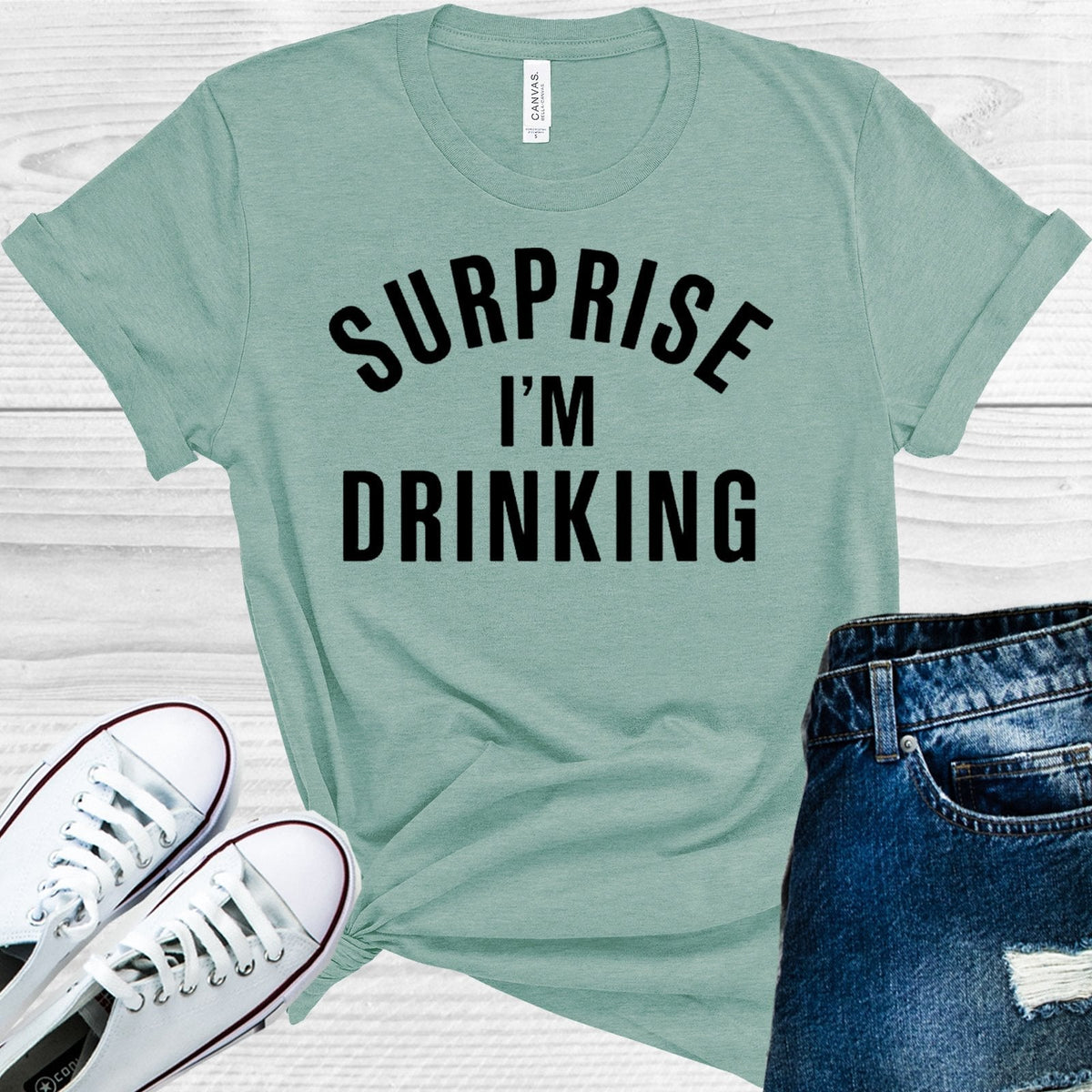 Surprise I'm Drinking Graphic Tee product image 1