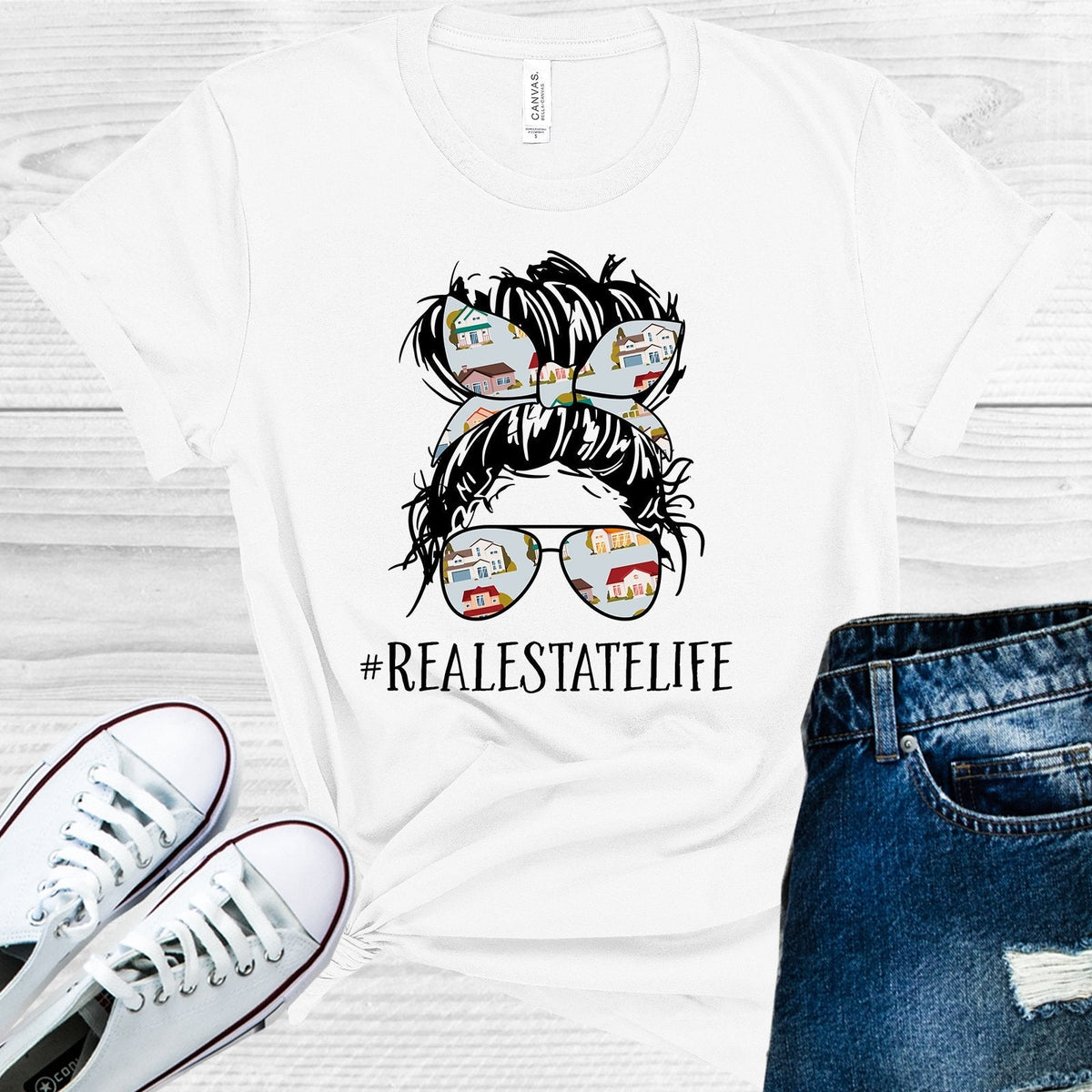 Real Estate Life #realestatelife Graphic Tee product image 1