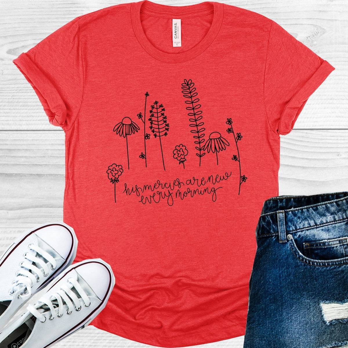 His Mercies are New Every Morning Graphic Tee product image 1